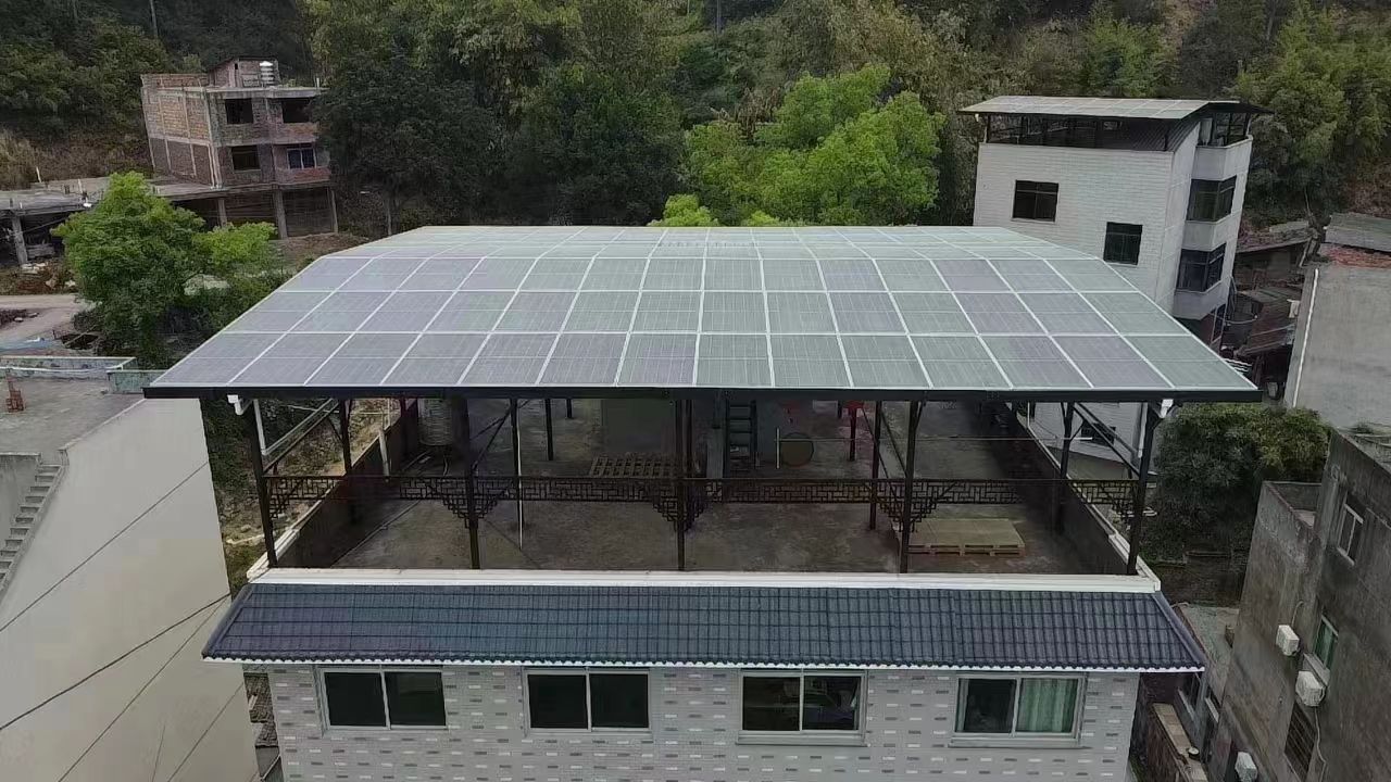 启东15kw+10kwh自建别墅家庭光伏储能系统